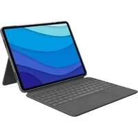 Abbildung von Logitech Combo Touch iPad Pro 12,9 Zoll (2022/2021/2020) Tastaturhülle QWERTZ Grau