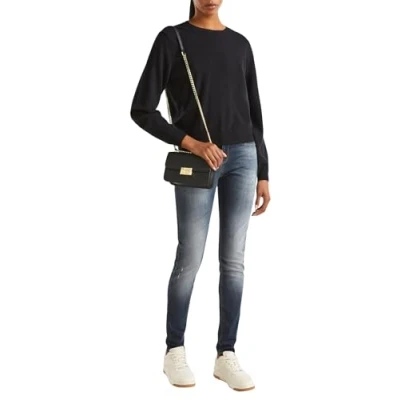 Abbildung von United Colors of Benetton Relaxed FIT Strickpullover, Damen, Größe: Large, Black