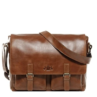 Abbildung von SID &amp; VAIN XL Laptop BAG 15&quot; Aktentasche brauncognac, Herren, Größe: One Size, Braun cognac