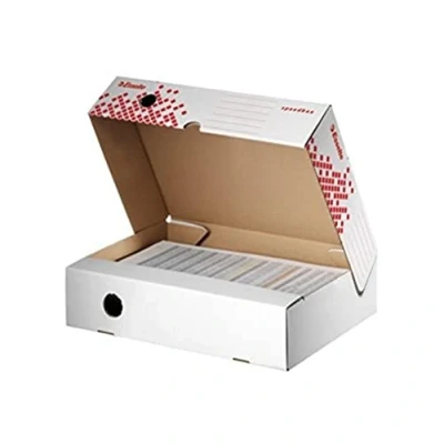 Abbildung von Esselte A4 Speedbox Archivbox mit weiter Öffnung weiß 25 Stück