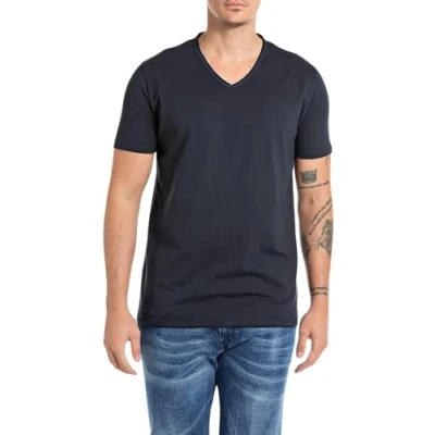 Abbildung von Replay Herren M3591a T Shirt, 067 Night Blue, S EU