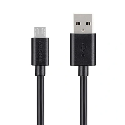 Abbildung von MaGeek® 1,0m Premium Micro USB Kabel Schnell Aufladen Synchronisationen und Ladekabel für Android, Samsung, HTC, Motorola, Nokia, LG, HP, Sony,und mehr (Schwarz)