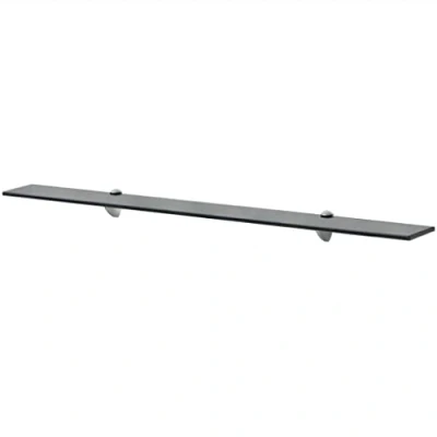 Abbildung von vidaXL Wand Regal Glasregal Glasboden Glasablage Badregal Schwarz 100x20 cm 8 mm