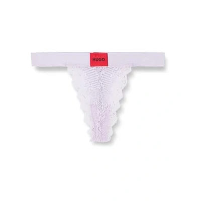 Abbildung von HUGO Thong String, Damen, Größe: Small, Light/pastel purple