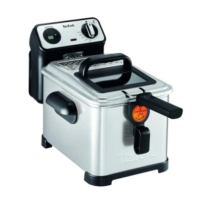 Abbildung von Tefal FR5111 Filtra Pro Inox &amp; Design Fritteuse 2400 Watt Fassungsvermögen: 3 Liter Öl exklusive System Filterung Temperaturwahl: 150C 190C Timer Edelstahl