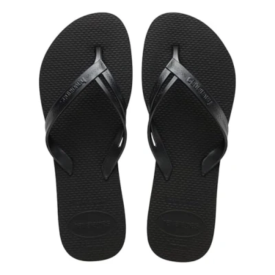 Abbildung von Havaianas Elegance, Stylische, Robuste und Bequeme Badelatschen für Frauen mit Stylischen Riemen Rutschfesten Sohlen