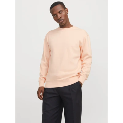 Abbildung von Jack &amp; Jones Jjestar Basic CREW NECK Sweatshirt, Herren, Größe: Small, Peach parfait