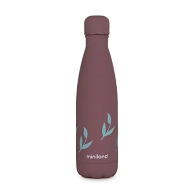Abbildung von Miniland BOTTLE FLOWERS 500ML. Hochwertige Isolierflasche, hält Getränke stundenlang heiß oder kalt