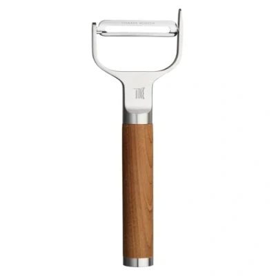 Abbildung von Fiskars Norden Y Sparschäler mit schwenkbarer Klinge, Länge: 16 cm, Rostfreier Stahl/Birkenholz, 1065246