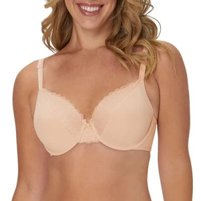 Abbildung von Maidenform Damen, Comfort Devotion Underwire Bra, Full Coverage Bras for Women T Shirt BH, Undurchsichtige, Sandshell, 80C