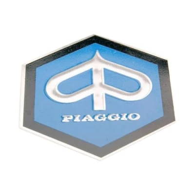 Abbildung von 2EXTREME Emblem Piaggio zum Kleben 6 eckig 42mm glatt für Kaskade kompatibel Vespa Sprint Veloce