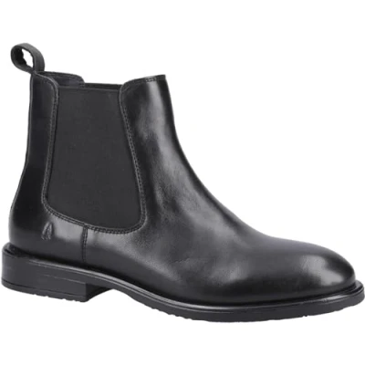 Abbildung von Hush Puppies Viola Leder Damen Schwarz Stiefel