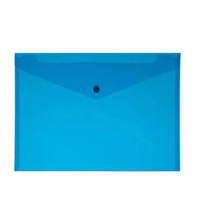 Abbildung von Briefumschläge A5 mit Hakenverschluss und Schlaufe, Blau, 5 Stück