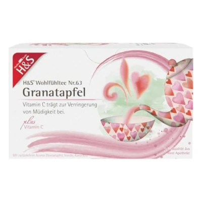 Abbildung von H&amp;S Granatapfel mit Vitamin C Filterbeut 20X2 g
