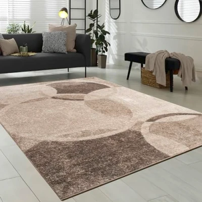 Abbildung von Paco Home Teppich &quot;Sinai 055&quot;, rechteckig, Kurzflor, modernes Design, Motiv Kreise