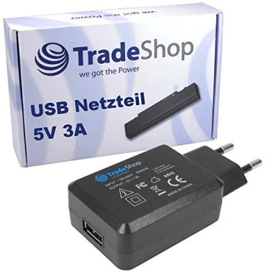 Abbildung von Universal 5V/3A USB Netzteil Reiseadapter Netzstecker Stecker Ladegerät Adapter für viele Geräte Handy Smartphone Tablet e Book Reader