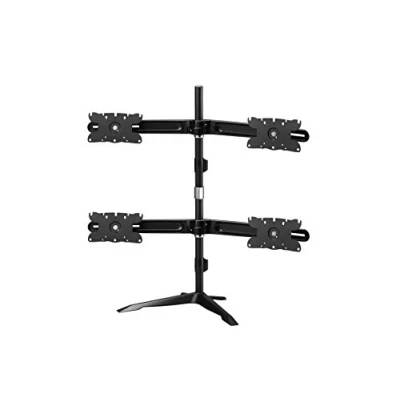 Abbildung von AAVARA/4 Fach Monitor Halterung Tisch Stand für größeren Bildschirm 24&#039;&#039; 32&#039;&#039; DS410 Schwarz