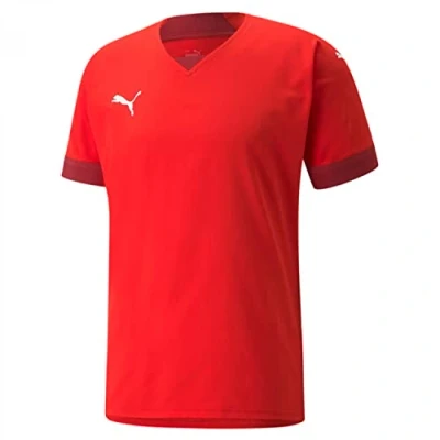 Abbildung von Puma Teamfinal Fussball Tshirt basic, Herren, Größe: 3XL, red/rio red