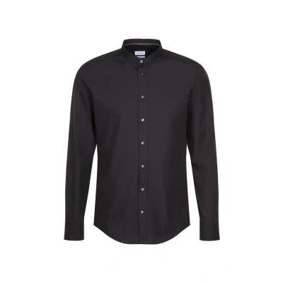 Abbildung von Seidensticker Mandarin TAPE SLIM FIT Hemd, Herren, Größe: 39, Schwarz