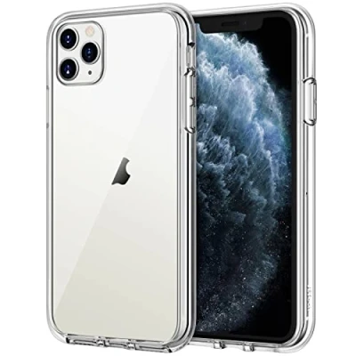 Abbildung von JETech Hülle für iPhone 11 Pro Max (2019) 6,5&quot;, Nie Vergilbung Handyhülle Schutzhülle Case Cover mit Anti kratzt Transparente durchsichtig und Rückseite (Durchsichtig)