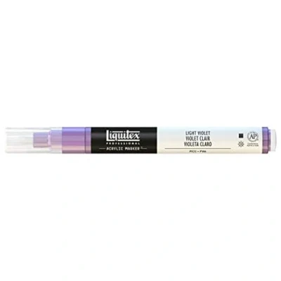 Abbildung von Liquitex 4620790 Professional Paint Marker, Acrylmarker mit hochpigmentierte Acrylfarbe auf Wasserbasis für den Innenbereich &amp; Außenbereich, feine Spitze Hellviolett