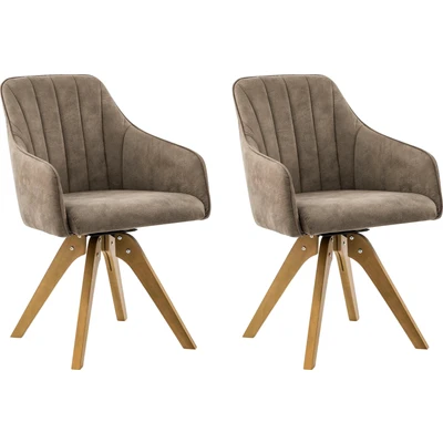 Abbildung von Home affaire Drehstuhl &quot;Formentor&quot;, (Set), 2 St., Microfaser, mit Rückensteppung