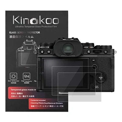 Abbildung von kinokoo XT4 Displayschutz, MUZIRI 9H Härte Displayschutzfolie 0,25 mm Hartglasfolie für Fuji Kamera, blasenfrei/kratzfest (2 Stück)