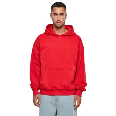 Abbildung von Build Your Brand Herren BY162 Ultra Heavy Cotton Box Hoody Kapuzenpullover, cityred, L