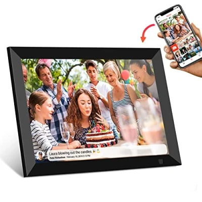 Abbildung von Cytem 10.1 Zoll Digitaler Bilderrahmen WLAN mit FrameO Software 32GB Bewegungssensor Automatische Bilddrehung 16:10 IPS Display 1280x800 Touch Screen Schwarz
