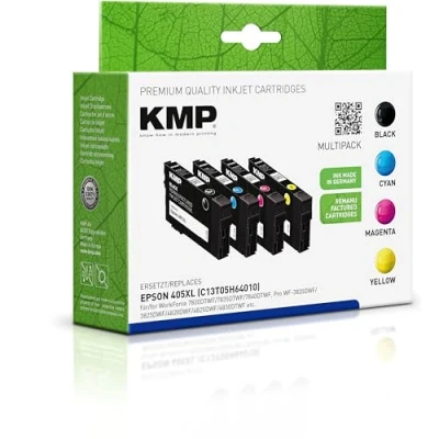 Abbildung von KMP Tintenpatrone passend für Epson 405XL (C13T05H64010) Multipack 16564005 Workforce Pro WF 3825 DWF, 4825 7835 DTWf... etc.