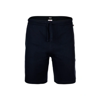 Abbildung von BOSS Waffle Nachtwäsche Hose, Herren, Größe: Medium, Dark blue