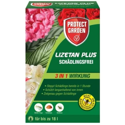 Abbildung von PROTECT GARDEN Lizetan Plus Schädlingsfrei, Blattlausfrei Konzentrat, mit langanhaltendem Schutz gegen Schädlinge an Zierpflanzen, 50 ml