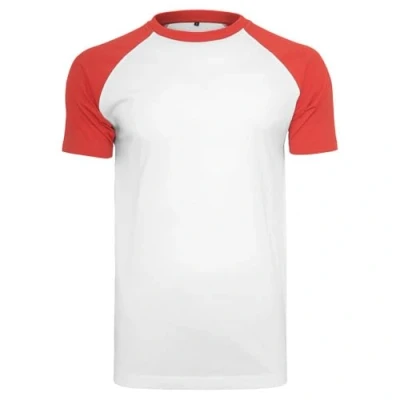 Abbildung von Build Your Brand Rundhalsshirt Raglan Contrast Herren T Shirt