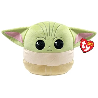 Abbildung von Grogu Star Wars Squishy Beanie 25cm,Material: 100% Polyester geprüft nach EN 71. Farbe: Mehrfarbig