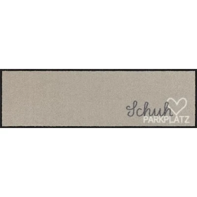 Abbildung von Salonloewe Fußmatte 030x100 cm Schuhparkplatz pur Taupe Fußabtreter, innen, außen, Schmutzfangmatte, Sauberlauf Teppich