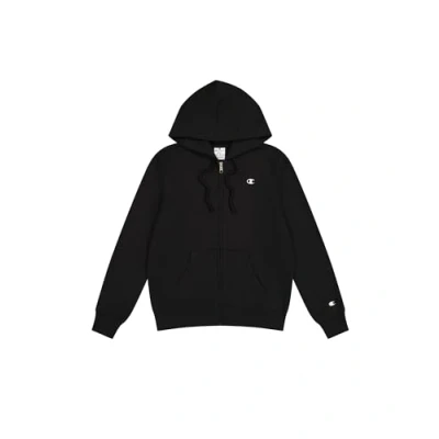 Abbildung von Champion Basic Hooded FULL ZIP Sweatjacke, Damen, Größe: XL, Black