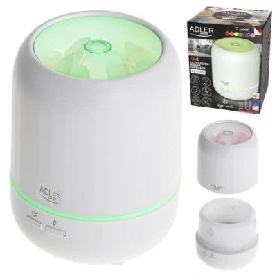 Abbildung von Adler Diffuser AD 7968, 3in1 Ultraschall Aroma Diffuser, für Ätherische Öle, USB, 7 Farben