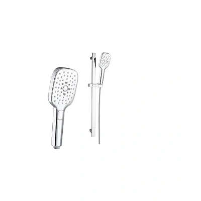 Abbildung von Marwell Duschbrause &quot;QUATTRO II&quot;, (Set), mit Duschstange stufenlos verstellbarem Stangengleiter