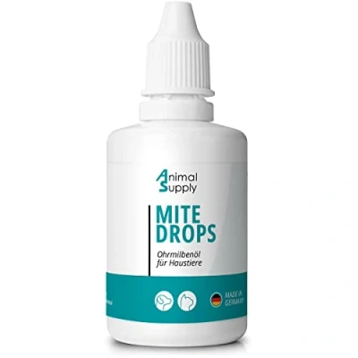 Abbildung von Animal Supply Ohrmilbenöl für Haustiere 50ml sofort wirksames Mittel Hunde, Katzen &amp; gegen Ohrmilben mit Kamille, Sanfte Pflege bei Juckreiz im Ohr