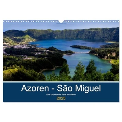 Abbildung von Azoren São Miguel (Wandkalender 2025 DIN A3 quer), CALVENDO Monatskalender