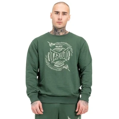 Abbildung von Tapout Rundhals Normale Passform Spirit Sweatshirt, Herren, Größe: Large, Green