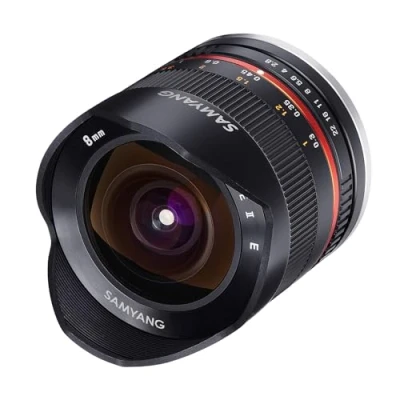Abbildung von Samyang MF 8mm F2.8 Fisheye II APS C für Fuji X 180 Bildwinkel, manuelle Scharfeinstellung &amp; riesige Schärfentiefe, ideal Reportage enge Räume, Räume