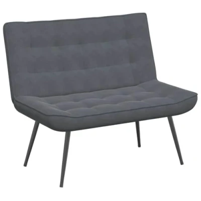 Abbildung von vidaXL Sitzbank Dunkelgrau 110x74x84 cm Samt