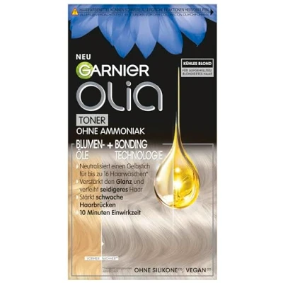 Abbildung von Olia Toner 9.1 Kühles Blond, Anti Gelbstich Intensivtönung Für Blondiertes Haar, Strähnchen, Balayage &amp; Ombré, Vegane Formel ohne Ammoniak, strahlenden Glanz