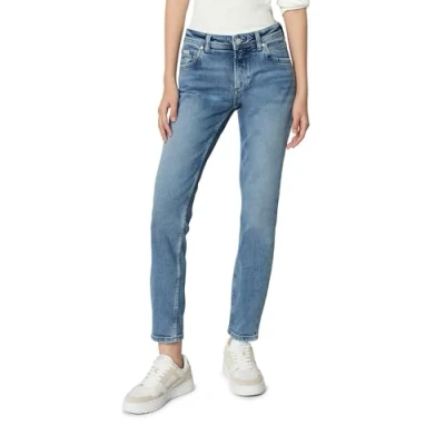 Abbildung von Marc O&#039;Polo Denim Regular Waist Slim LEG Cropped Length Jeans Fit, Damen, Größe: 26x32, Multi vintage blue