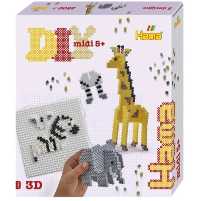 Abbildung von Hama Midi Geschenkbox 3D Safari 2500 Teile