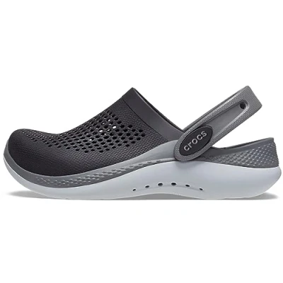 Abbildung von Crocs Kids&#039; LiteRide 360 Clog Black/Slate Grey 30 31