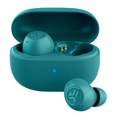 Abbildung von JLab Go Pop ANC In Ear Kopfhörer Bluetooth, Smart Active Noise Cancelling kabellose 24+ Std. Spielzeit, True Wireless Earbuds, IP55 schweißresistent, Klare Anrufe &amp; Multipunkt, Türkis