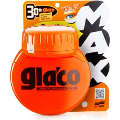 Abbildung von Soft99 Glaco Roll On Max (300ml) Auto Scheibenversiegelung Glasversiegelung für extrem glatte &amp; wasserabweisende Autoscheiben, Fenster Dusche
