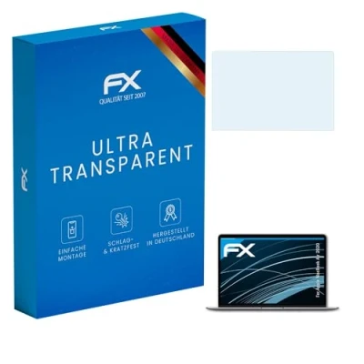 Abbildung von atFoliX Schutzfolie kompatibel mit Apple MacBook Air 2020 Folie, ultraklare FX Displayschutzfolie (2X)